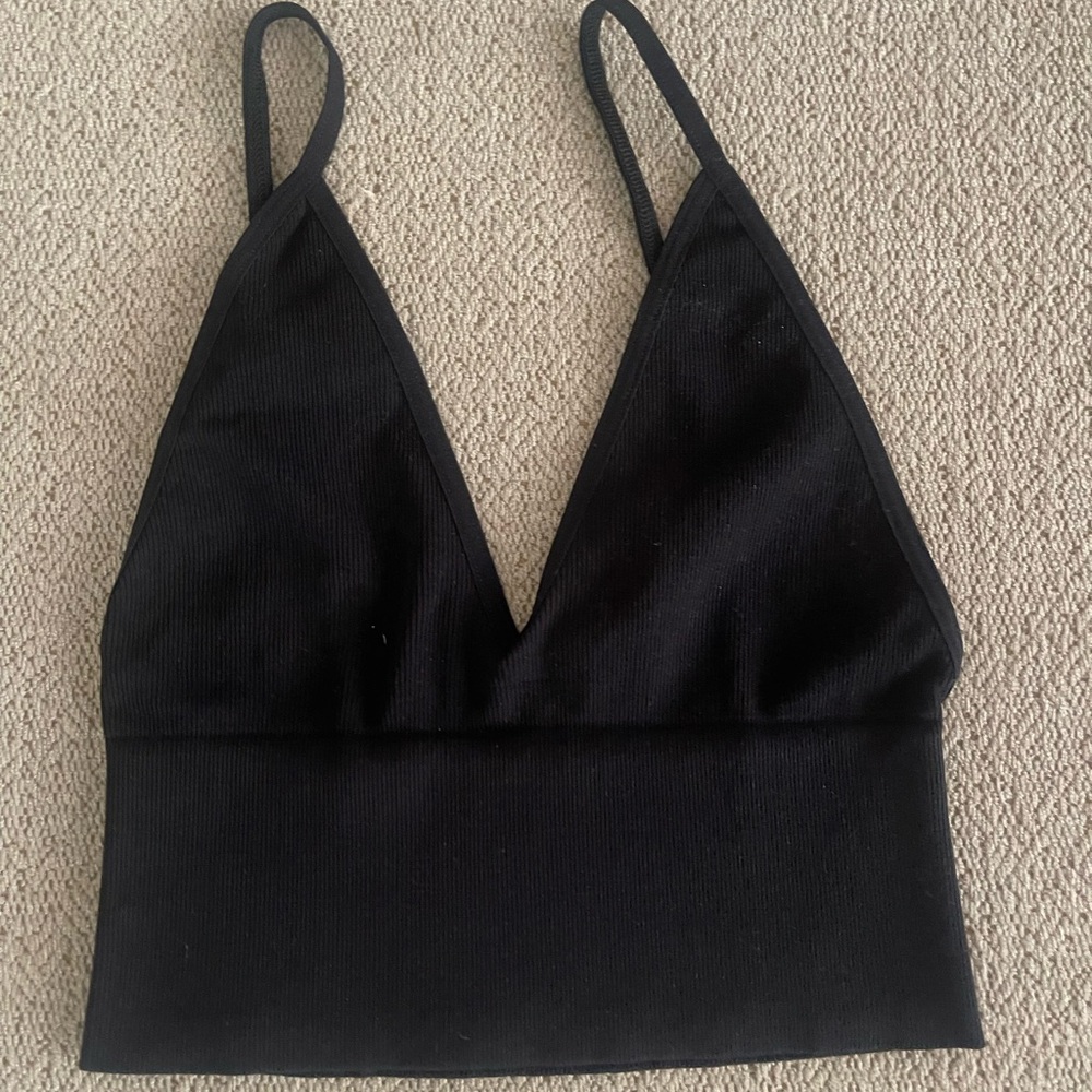 Free People Black Bralette